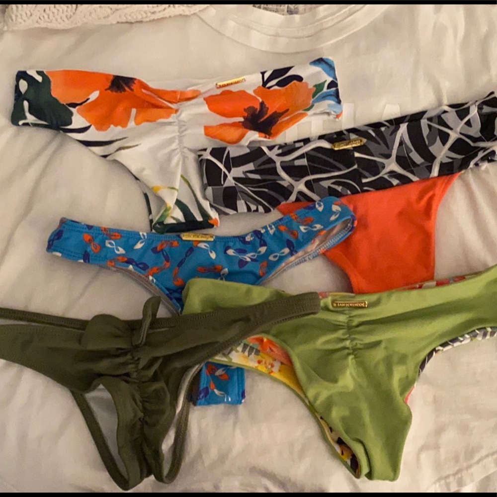 San Lorenzo bikinis bottoms bundle, 5 bottoms, MED